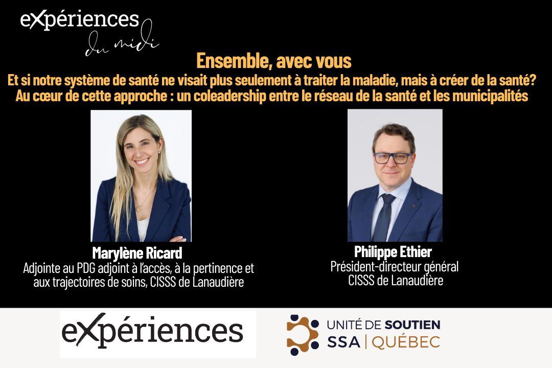 Expériences du midi: Ensemble, avec vous